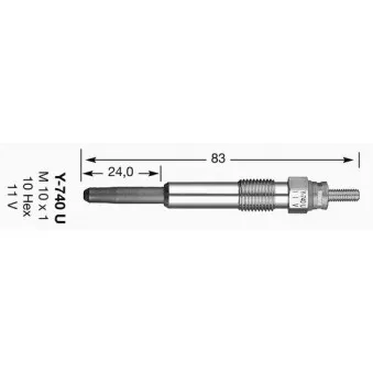 Bougie de préchauffage NGK 6850