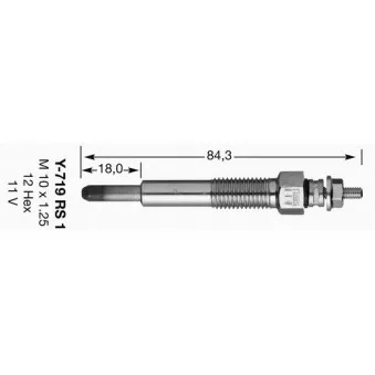 Bougie de préchauffage NGK 6900
