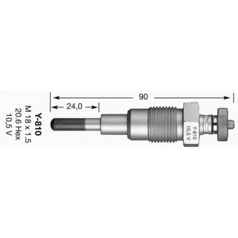 Bougie de préchauffage NGK