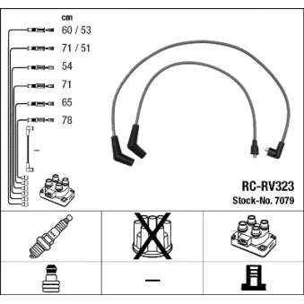 Kit de câbles d'allumage NGK 7079