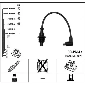 Kit de câbles d'allumage NGK 7275