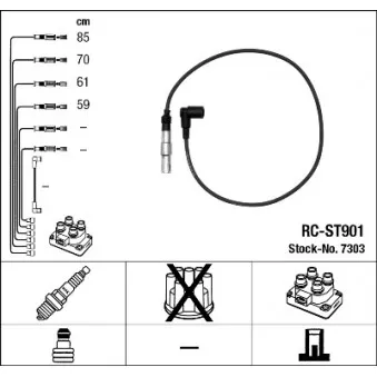 Kit de câbles d'allumage NGK