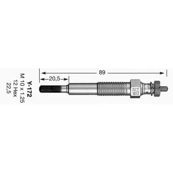 Bougie de préchauffage NGK 7325