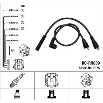 Kit de câbles d'allumage NGK 7375