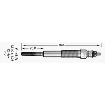 Bougie de préchauffage NGK 7492
