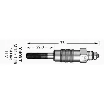 Bougie de préchauffage NGK 7494
