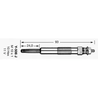 Bougie de préchauffage NGK 7648