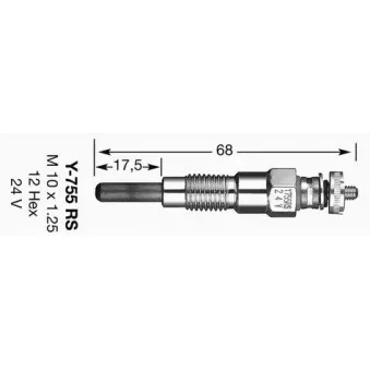 Bougie de préchauffage NGK 7771