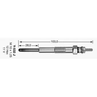 Bougie de préchauffage NGK 7782