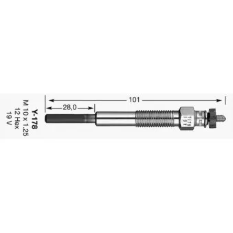Bougie de préchauffage NGK 7825