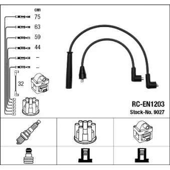 Kit de câbles d'allumage NGK 9027