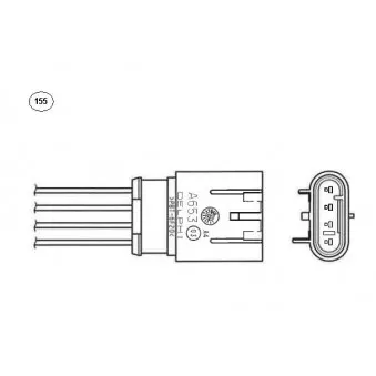 Sonde lambda NGK 93884
