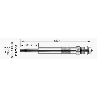 Bougie de préchauffage NGK 9456