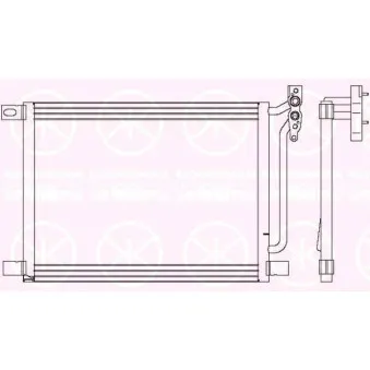 Condenseur, climatisation KLOKKERHOLM 0061305254