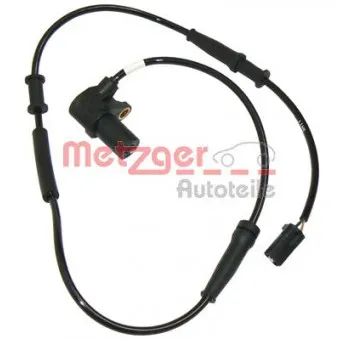 Capteur, vitesse de roue avant gauche METZGER 0900118