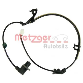 Capteur, vitesse de roue avant gauche METZGER 0900378