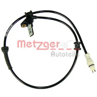 Capteur, vitesse de roue arrière gauche METZGER 0900424