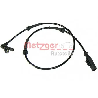 Capteur, vitesse de roue METZGER 0900496