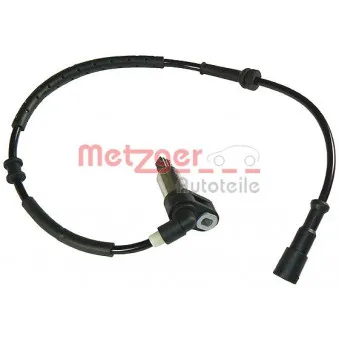 Capteur, vitesse de roue arrière gauche METZGER 0900593