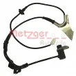 Capteur, vitesse de roue METZGER 0900695 - Visuel 1