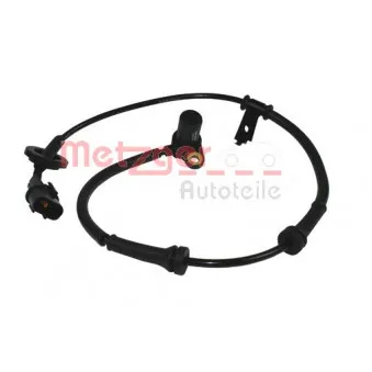 Capteur, vitesse de roue avant gauche METZGER 0900749