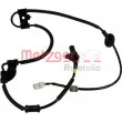 Capteur, vitesse de roue METZGER 0900774 - Visuel 1