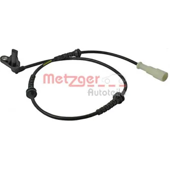 Capteur, vitesse de roue arrière gauche METZGER 0900798