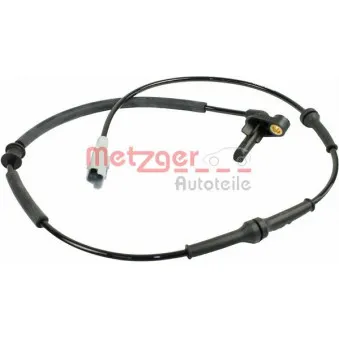 Capteur, vitesse de roue arrière gauche METZGER 0900862
