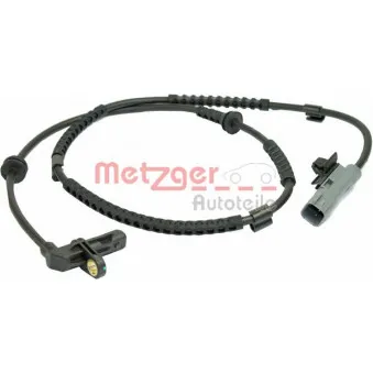 Capteur, vitesse de roue avant gauche METZGER 0900874