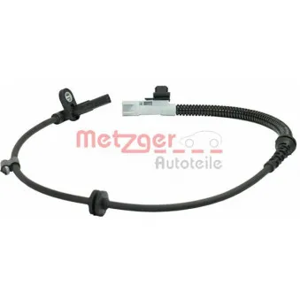 Capteur, vitesse de roue arrière gauche METZGER 0900878