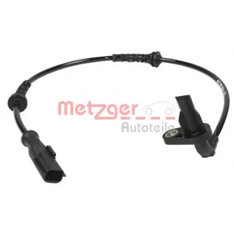 Capteur, vitesse de roue arrière gauche METZGER 0900917