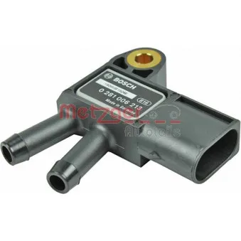 Capteur, pression des gaz échappement METZGER 0906190