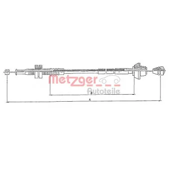 Câble d'accélération METZGER