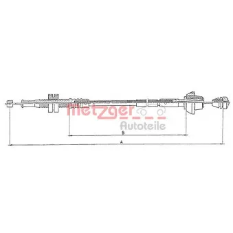 Câble d'accélération METZGER 10.0153