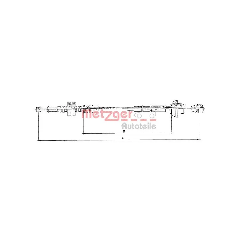 Câble d'accélération METZGER 10.0153