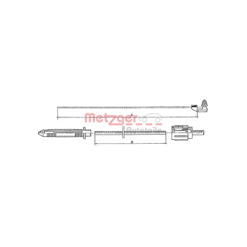 Câble d'accélération METZGER 10.0381