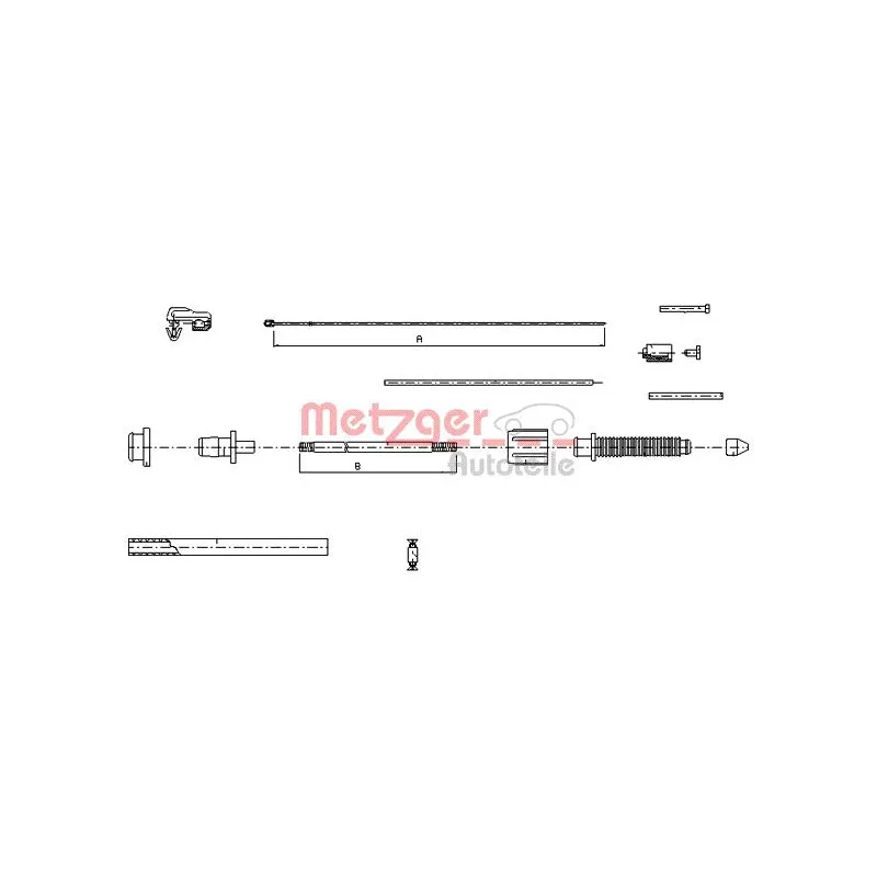 Câble d'accélération METZGER 10.0382