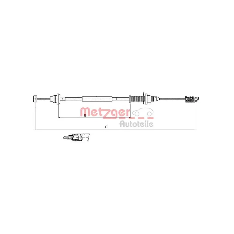 Câble d'accélération METZGER 10.0390