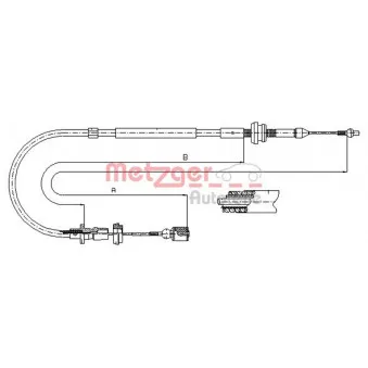 Câble d'accélération METZGER 10.0861