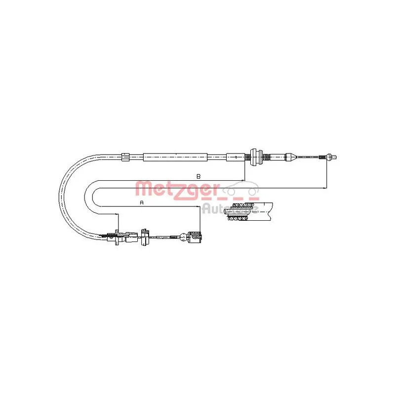 Câble d'accélération METZGER 10.0861