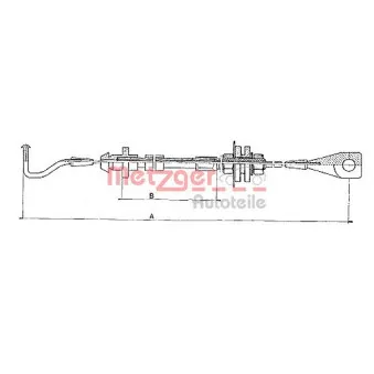 Câble d'accélération METZGER 10.090