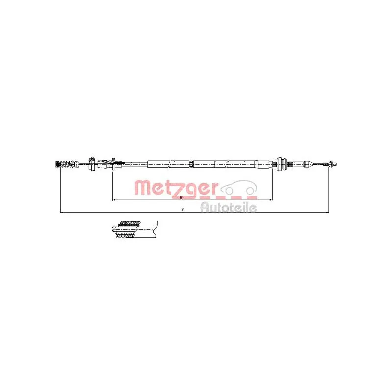 Câble d'accélération METZGER 10.0904