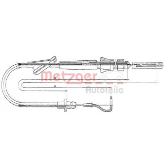 Câble d'accélération METZGER 10.0921