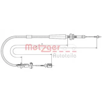Câble d'accélération METZGER