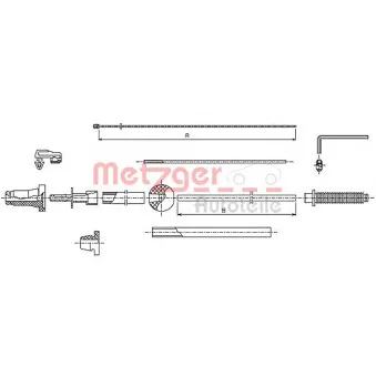 Câble d'accélération METZGER 10.1175