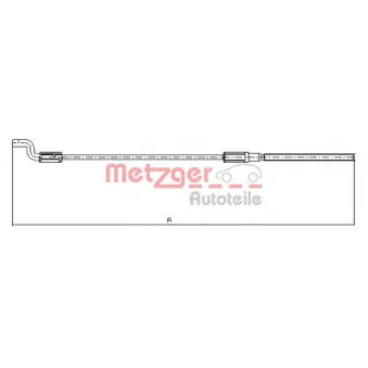 Tirette à câble, frein de stationnement METZGER