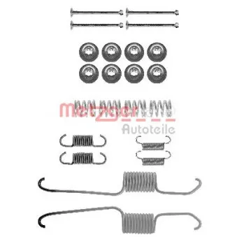 Kit d'accessoires, mâchoire de frein METZGER 105-0003