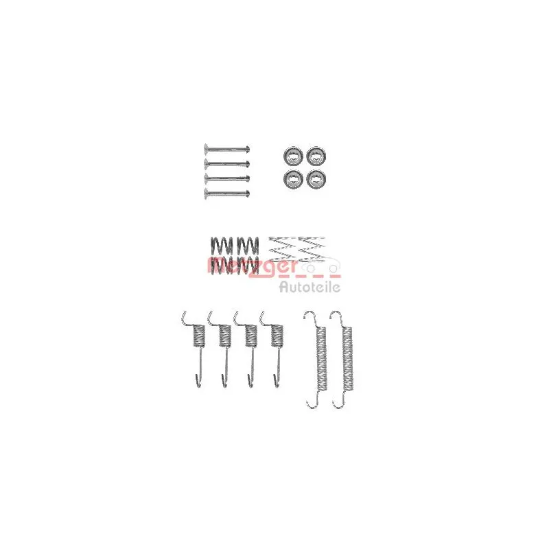 Kit d'accessoires, mâchoires de frein de stationnement METZGER 105-0008