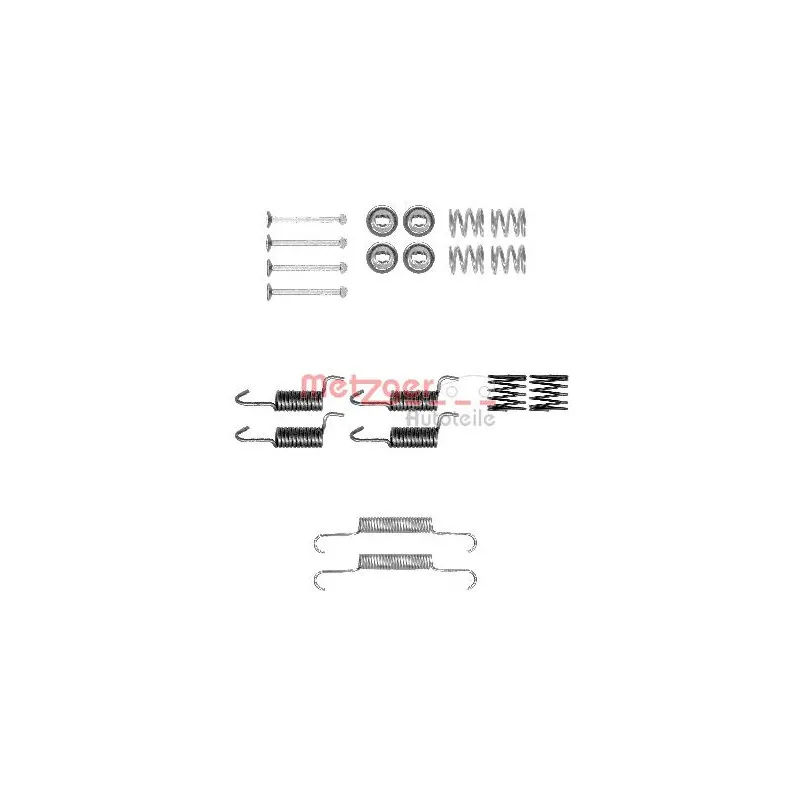 Kit d'accessoires, mâchoires de frein de stationnement METZGER 105-0010