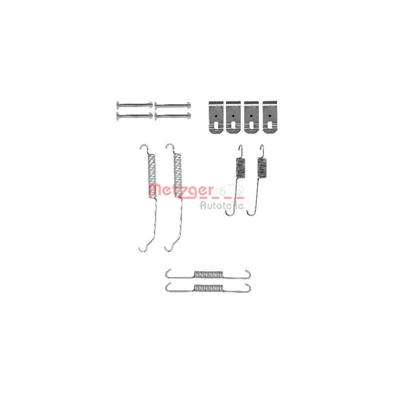 Kit d'accessoires, mâchoire de frein METZGER 105-0015